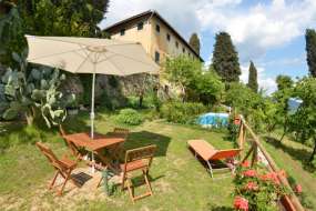 Toskana - Ferienhaus Nr. 1077 mit Pool und Traumaussicht sowie grossem Garten für 1 - 4 (5) Personen