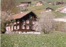 Walser-Ferienhaus mitten in den Wiesen mit viel Charme im Safiental 1100 m ü. M. für 1 - 6 (7) Personen (Nr. 003 - Ferienhaus Graubünden)