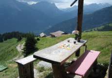 Alphaus mitten in den Alpwiesen am Schamserberg 1800 m ü. M. für 1 - 7 Personen (Nr. 013 - Alphaus Graubünden)