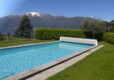 Komfort-Ferienhaus mit Pool und tollem Seeblick über dem Lago Maggiore für 1 - 4 Personen (Nr. 107 - Ferienhaus im Tessin)