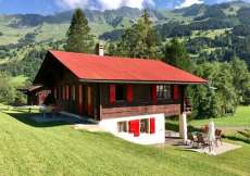 Ferienhaus mitten in den Wiesen über Les Diablerets in herrlicher Aussichtslage 1200 m ü. M. für 1 - 8 Personen (Nr. 236)