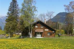 Ferienhaus mit zwei Haushälften und Garten für je 1 bis 6 Personen mitten in den Wiesen über dem Urnersee in Bauernhofnähe 1200m ü. M. (Nr. 291A - Zentralschweiz)