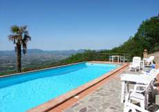Toscana - Ferienhaus mit grossem Pool, Park und toller Aussicht (Haus mit 3 Ferienwohnungen) bis 17 Personen (Nr. 1162C bis 6 Personen)