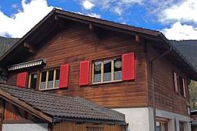 Ferienwohnung 5B und Ferienhaus 5A am Schamserberg im Naturpark Beverin - ideal für Familien mit Kindern und Gruppen 1000 m ü. M. (Nr. 005B - Ferienhaus Graubünden)