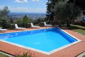 Toskana - Ferienhaus Nr. 1013 mit Traumaussicht, grossem Garten und Pool für 1 - 5 Personen