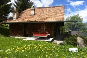 Alp-Ferienhaus mit Schwedenofen auf der Axalp hoch über dem Brienzersee in sehr schöner Lage 1550 m ü. M. für 1 - 6 Personen (Nr. 260 - Alphaus Brienzersee)
