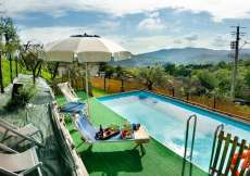 Toskana - Ferienhaus mit Pool, Garten und Sitzplätzen (total 2 Ferienhausteile) in herrlicher Lage für 7 + 4 Personen (Nr. 1006A - Toscana)