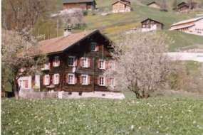 Walser-Ferienhaus mitten in den Wiesen mit viel Charme im Safiental 1100 m ü. M. für 1 - 6 (7) Personen (Nr. 003 - Ferienhaus Graubünden)