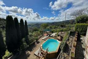 Toscana - Ferienhaus Nr. 1025 in toller Aussichtslage mit Meerblick und Pool - Haus nähe Meer für 1 - 5 Personen