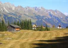 Ferien- Alphaus (Nr. 371B) mit 2 Hausteilen im Grossen Walsertal mitten in den Wiesen und im Skigebiet für 1 - 21 Personen (Nr. 371 B + 371A - Ferienhaus in Österreich)