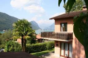 Ferienhaus wenige Meter vom Luganersee mit 2 Ferienwohnungen (Nr. 131A + 131B) mit Seesicht für 1 - 9 Personen (Nr. 131A - Tessin)