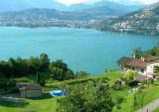 Ferienhaus nähe See mit kleinem Pool - hier haben Sie eine tolle Seesicht und schöne Badestellen am nahen Luganersee für 1 - 6 Personen (Nr. 125 - Ferienhaus Tessin)