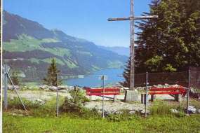Grosses Ferienhaus über dem See mit tollem Seeblick bei Hasliberg 900 m ü. M. für 1 - 16 Personen (Nr. 290 - Ferienhaus Zentralschweiz)