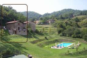 Toscana - 2 Ferienhäuser mit grossem Pool, Park und toller Aussicht (total 4 Wohneinheiten) bis 24 Personen (Nr. 1005D-Steinhaus bis 8 Personen)