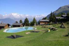 Ferienhaus in idyllischer Lage hoch über Brig (autofrei) und 300 Meter ab Parkplatz bis zum Haus - 1700 m ü. M. für 1 - 6 Personen (Nr. 157 - Ferienhaus Wallis)